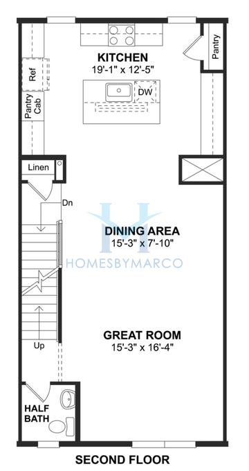 Cape May model in Townes at Northlake, Oviedo, FL, built by K. Hovnanian Homes