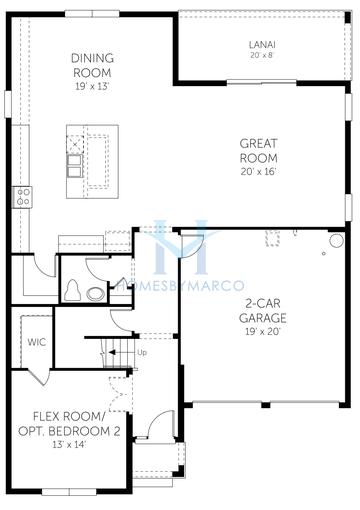Biscayne model in The Palms at Waterford Lakes, Orlando, FL, built by Dream Finders Homes