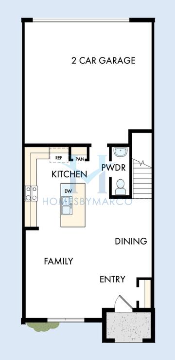 Amesbury model in Palmeras at Crosspraire, St. Cloud, FL, built by David Weekley Homes