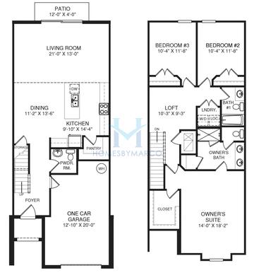 Amelia floor plan