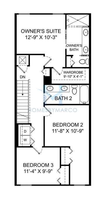 Aruba model in Harbor at Lake Henry, Winter Haven, FL, built by Highland Homes