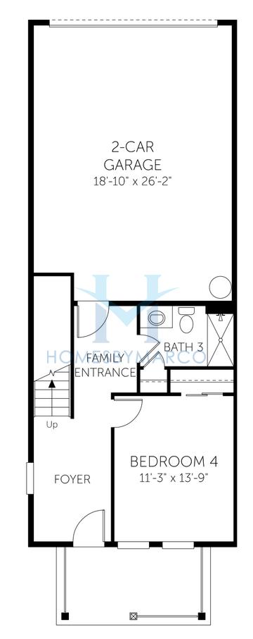Churchill model in The Ridge at EverRange, Jacksonville, FL, built by Dream Finders Homes