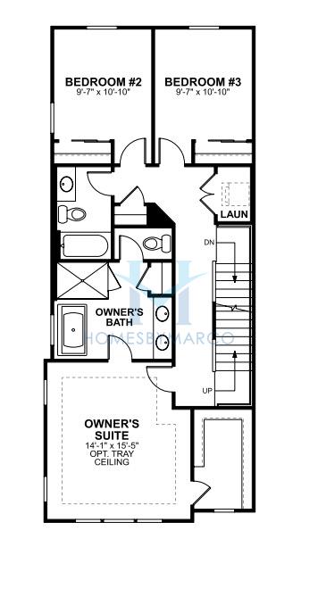 Arcadia model in Northwoods of Naperville, Naperville, IL, built by M/I Homes