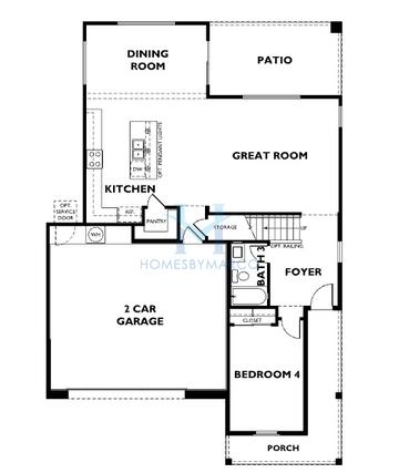 3522 model in Jorde Farms, Queen Creek, AZ, built by Shea Homes