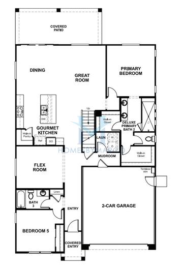 Denali model in Lucero at Estrella, Goodyear, AZ, built by Richmond American Homes