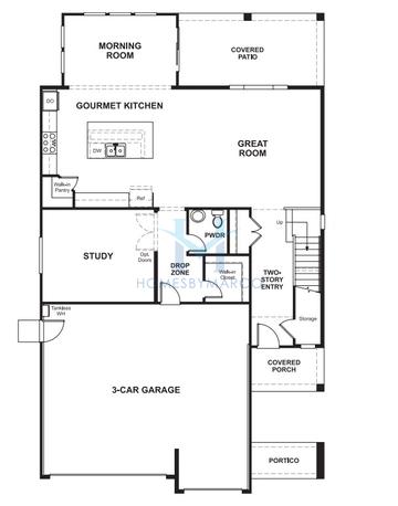 Yorktown model in Tuscano, Phoenix, AZ, built by Richmond American Homes