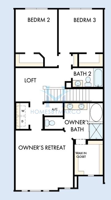 Seawater model in Persimmon Place, Wesley Chapel, FL, built by David Weekley Homes