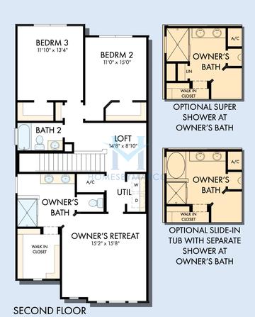 Freshwater model in Persimmon Place, Wesley Chapel, FL, built by David Weekley Homes