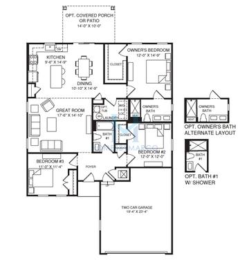 Photos of the Grand Cayman model in the Grande Reserve Colonies subdivision in Yorkville, IL
