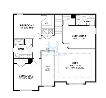 Cambria model in Arcadia at Crossprairie, St. Cloud, FL, built by M/I Homes