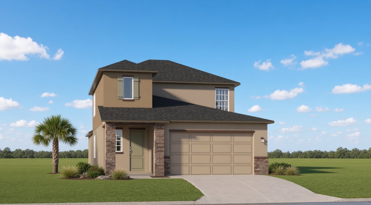 Greylock model in Crystal Lakes, Palmetto, FL, built by Lennar