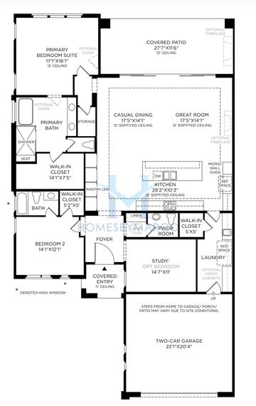 Caullins floor plan