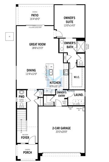 Ivory model in Seasons at Baker Farms, Phoenix, AZ, built by Mattamy Homes
