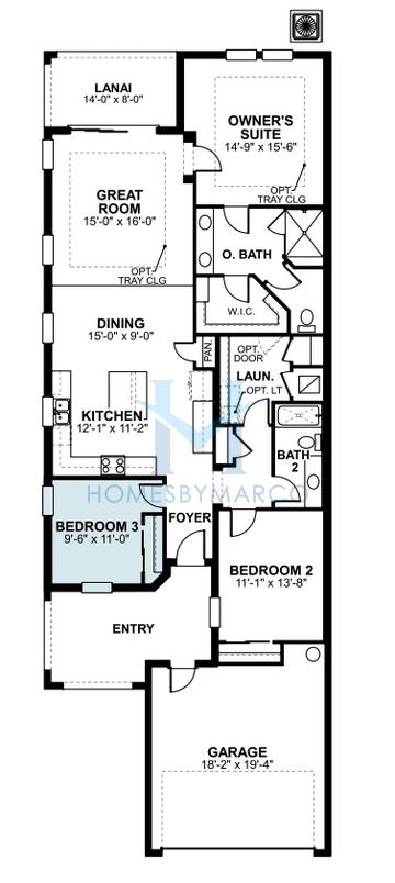 Topaz model in Villas at SeaFlower, Bradenton, FL, built by M/I Homes