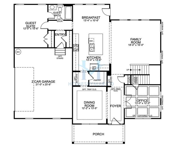Photos of the Roanoke model in the Robinson Oaks subdivision in Gastonia, NC