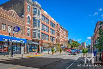 Wicker Park neighborhood in Chicago, IL