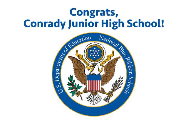 Conrady Junior High School Named A Blue Ribbon School