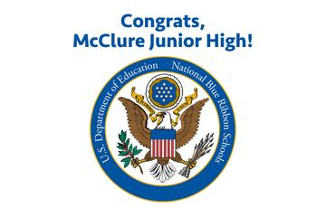 McClure Junior High Named A Blue Ribbon School