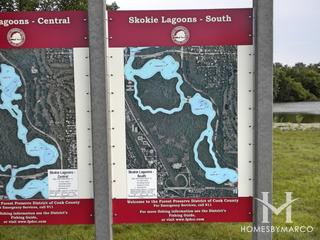 Skokie Lagoons Forest Preserve in Wilmette, IL