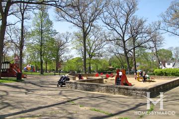 Sunset Woods Park in Highland Park, IL