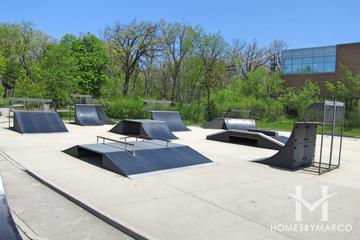 Sunset Woods Park in Highland Park, IL