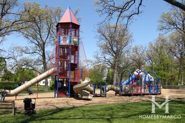 Sunset Woods Park in Highland Park, IL