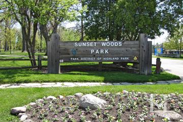 Sunset Woods Park in Highland Park, IL