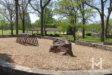 Sunset Woods Park in Highland Park, IL