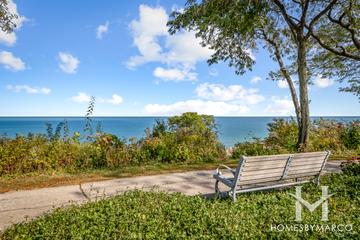 Lakefront Park in Glencoe, IL
