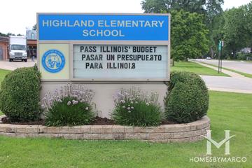 Highland Elementary School in Elgin, IL