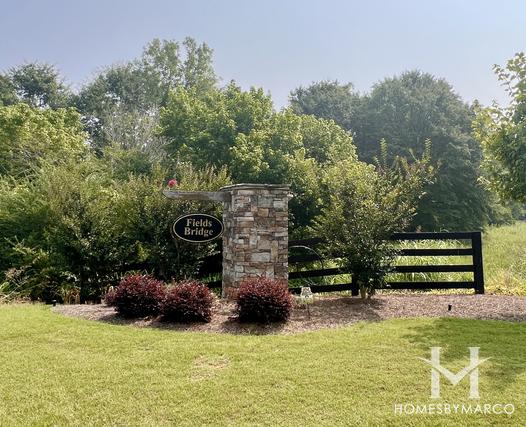 Fields Bridge subdivision in Cumming, GA