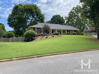 Saddle Creek subdivision in Roswell, GA