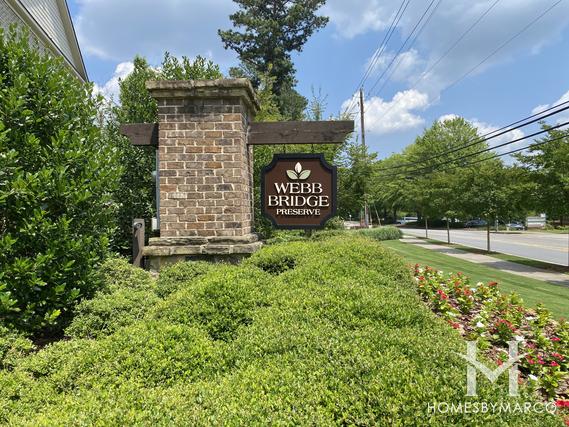 Photos of Webb Bridge Preserve subdivision in Alpharetta, GA