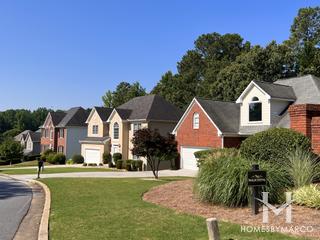 The Gates subdivision in Johns Creek, GA