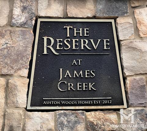 Photos of The Reserve at James Creek subdivision in Cumming, GA