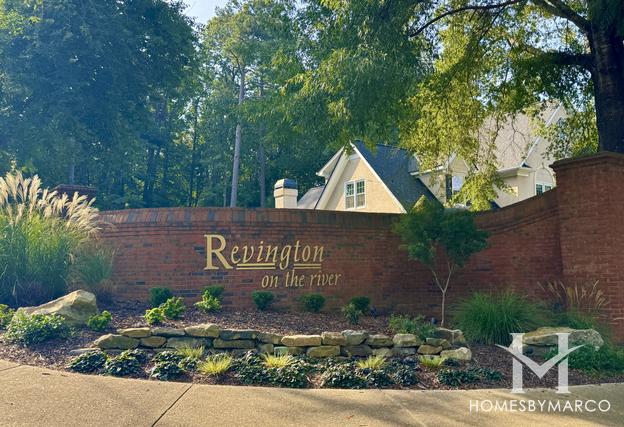 Revington on the River subdivision in Peachtree Corners, GA