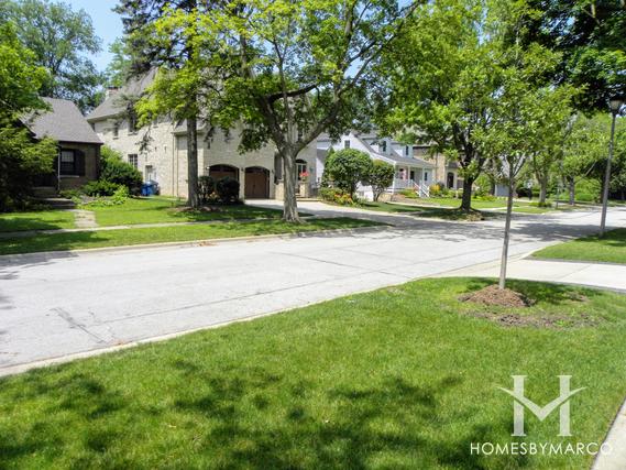 Tuxedo Park subdivision in Elmhurst, IL