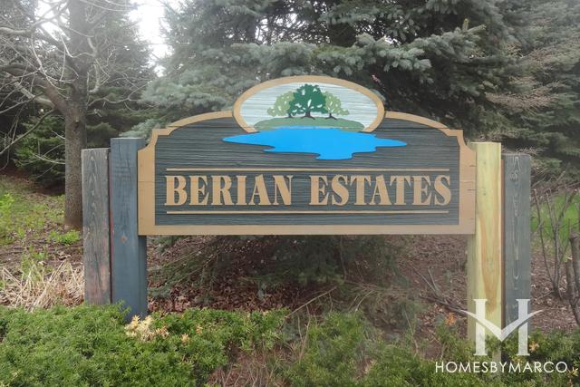 Berian Estates subdivision in Crystal Lake, IL