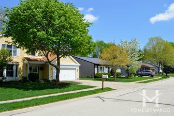 Huntley Highlands subdivision in Huntley, IL
