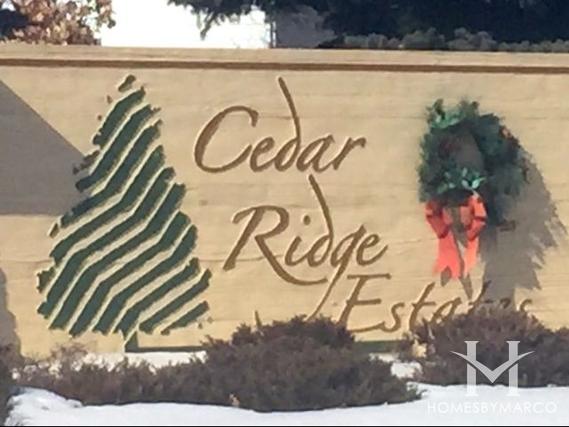 Cedar Ridge Estates subdivision in Lake Villa, IL