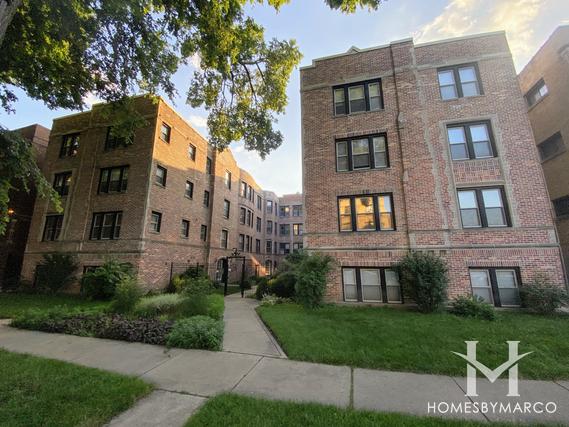 The Saxony building in Evanston, IL