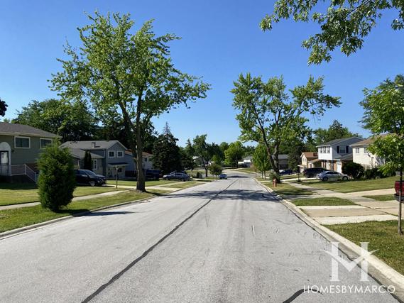 Timber Ridge subdivision in Hickory Hills, IL