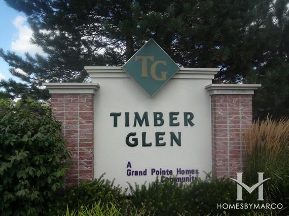 Timber Glen subdivision in Gilberts, IL