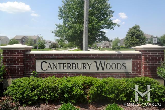 Canterbury Woods subdivision in Plainfield, IL