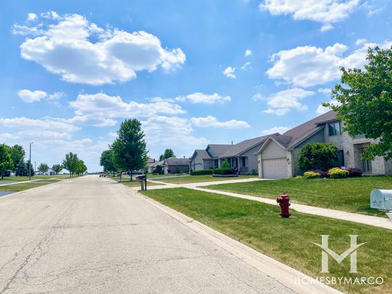 Hidden Valley subdivision in New Lenox, IL