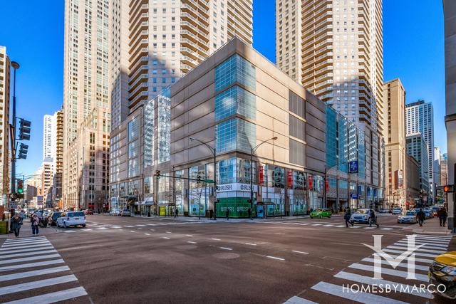 Grand Plaza building in the River North neighborhood of Chicago, IL