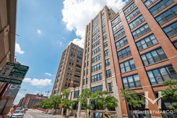 Haberdasher Square Lofts building in the Greektown neighborhood of Chicago, IL