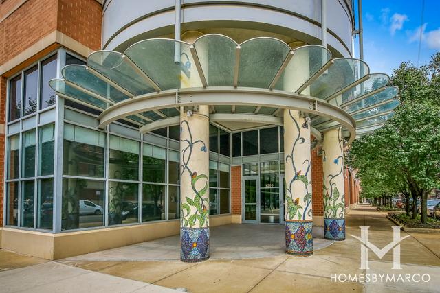 The Metro building in the West Loop neighborhood of Chicago, IL