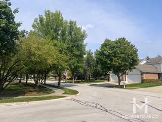 Water Tower Courts subdivision in Darien, IL