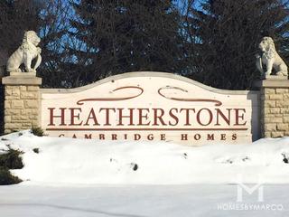 Cambridge at Heatherstone subdivision in Beach Park, IL